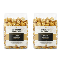 Vegan Salted Caramel Popcorn Collection in 2 bags of 110g, crafted from premium mushroom seeds.